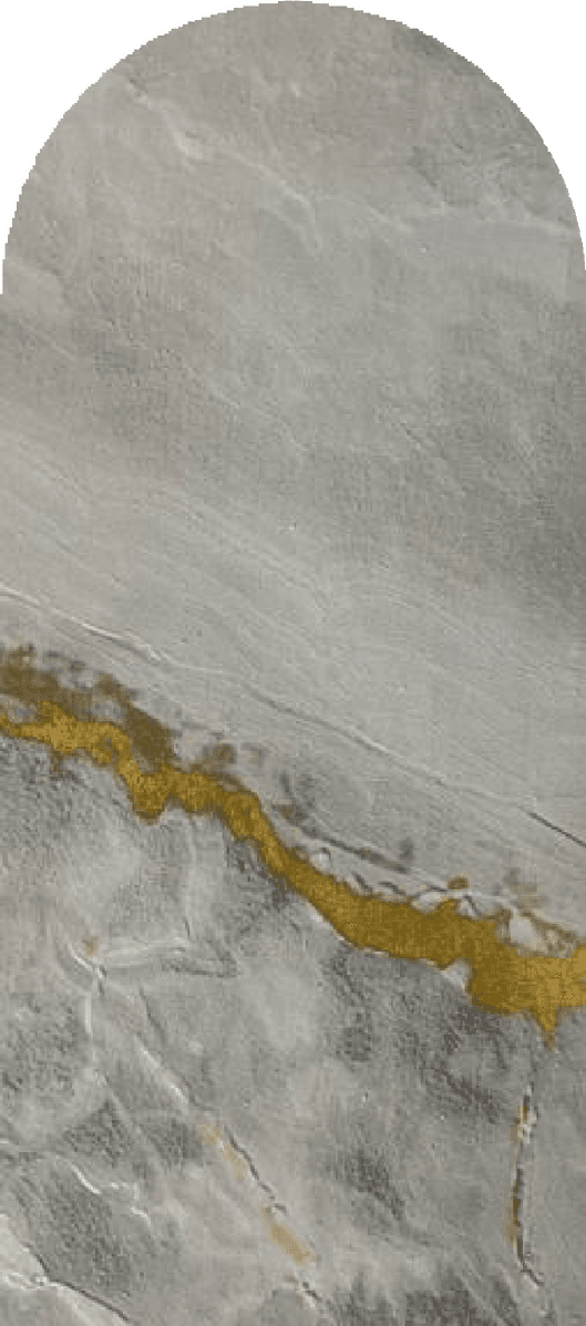 Grey with heavy gold streaks
